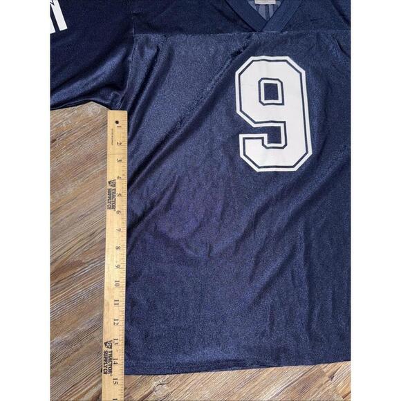 NFL Blue Dallas Cowboys V Neck Jersey Romo #9 Football Sports Shirt Kid Large - Picture 6 of 13